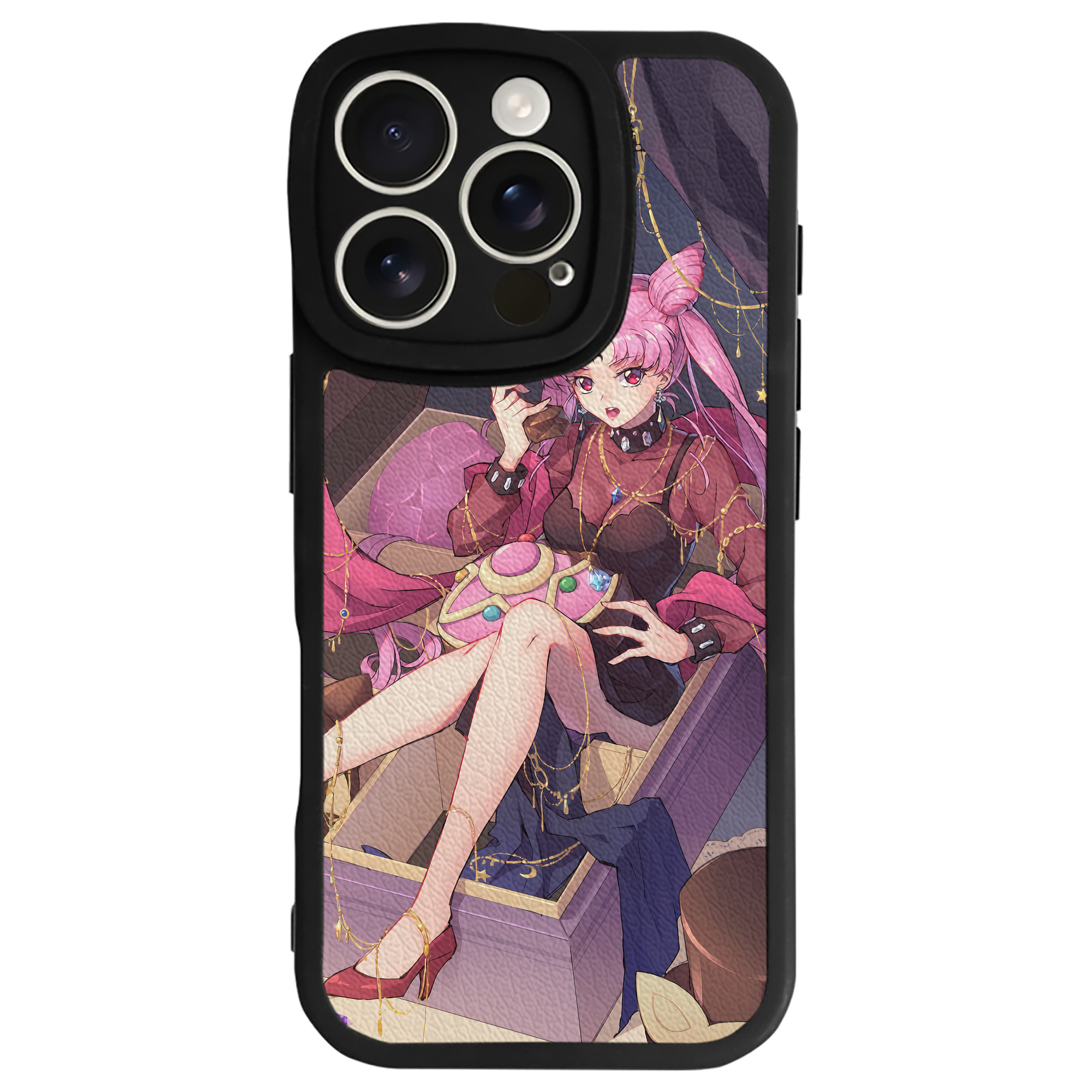（画像用） 美少女戦士セーラームーン Sailor Moon 【iPhone 16シリーズ対応】シリコンスマホケース（レザー調） 材質：シリコン